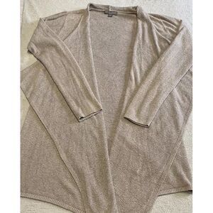 Barefoot‎ Dreams Cardigan L/XL Gray Open Front Wrap Bamboo Chic Lite Drape Soft